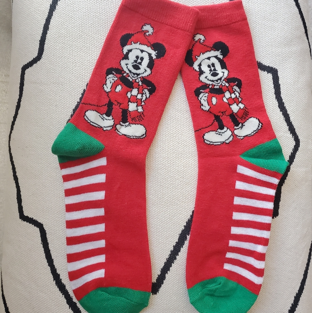 Mickey Mouse holiday socks women's